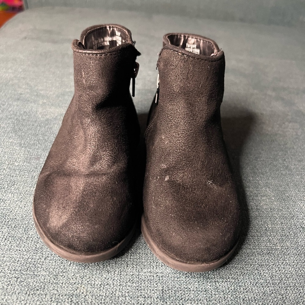 Toddler Girls Cat & Jack Black Sparkly Boots - Picture 3 of 4